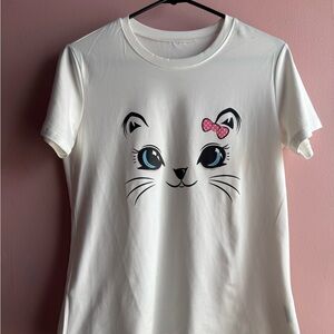Cute Cat Face Graphic Tee